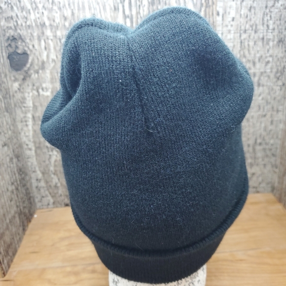 McLaren Flint Knit Black Beanie Winter Hat Unisex One Size Embroidered Unisex - Picture 4 of 5